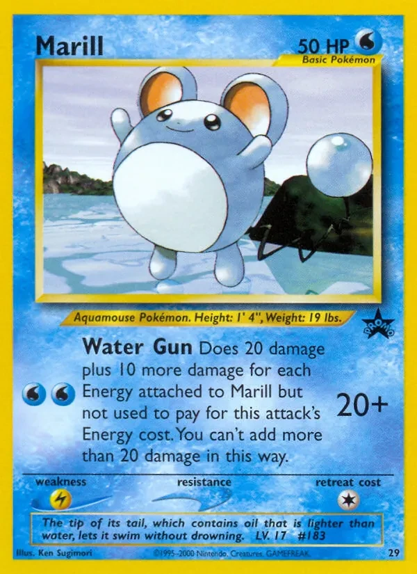 Marill 29/53 Wizards Black Star Promos Pokémon card