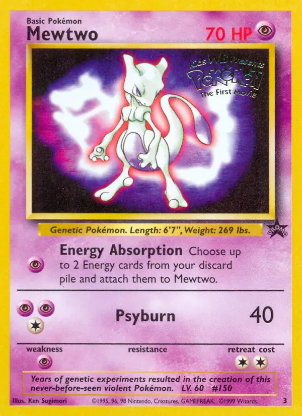 Mewtwo 3/53 Wizards Black Star Promos Pokémon card