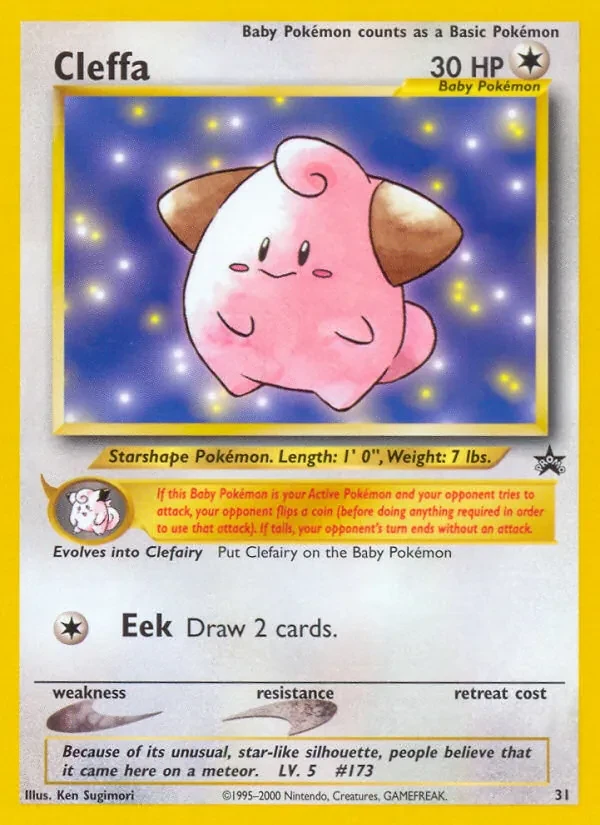 Cleffa 31/53 Wizards Black Star Promos Pokémon card