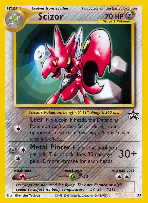 Scizor 33/53 Wizards Black Star Promos Pokémon Karte