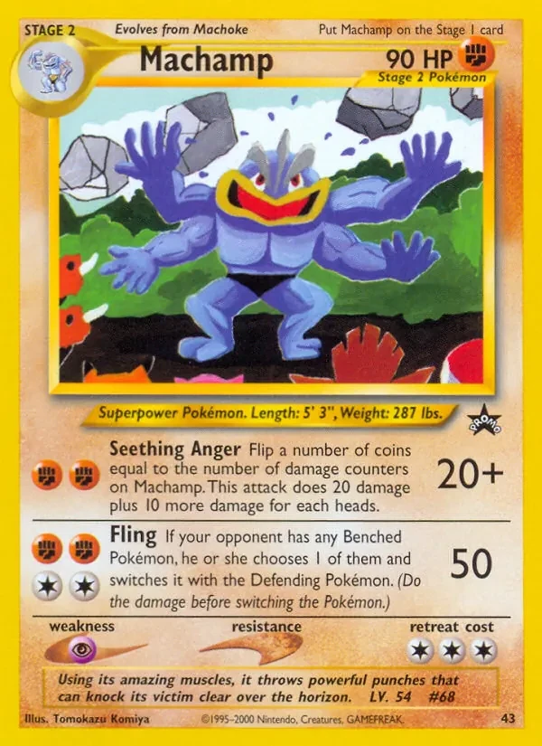 Machamp 43/53 Wizards Black Star Promos Pokémon card