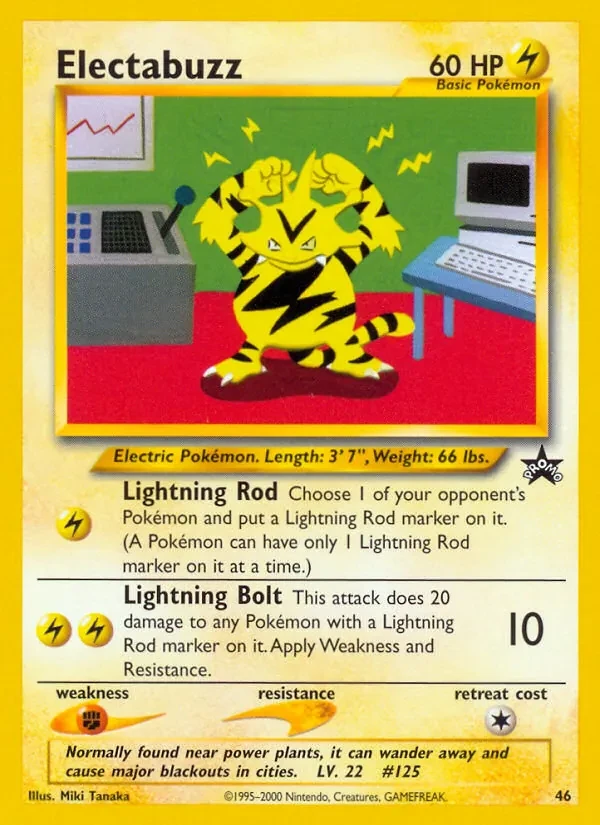 Electabuzz 46/53 Wizards Black Star Promos Pokémon card