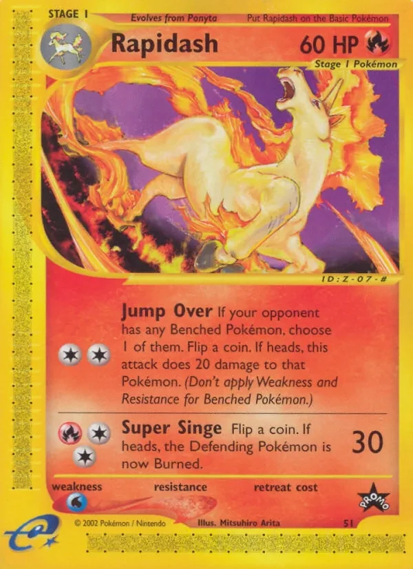 Rapidash 51/53 Wizards Black Star Promos Pokémon card
