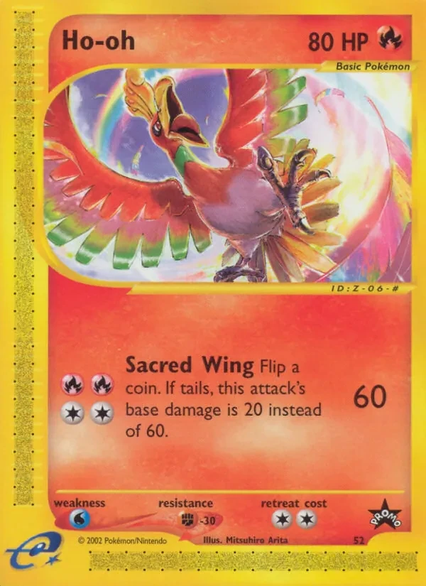 Ho-oh 52/53 Wizards Black Star Promos Pokémon card