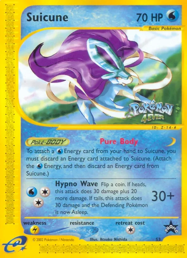 Suicune 53/53 Wizards Black Star Promos Pokémon card