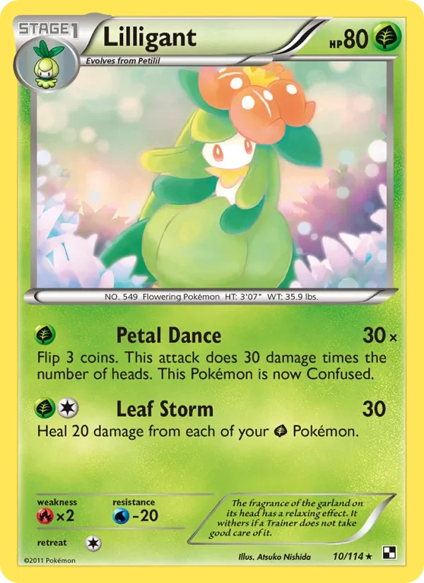 Lilligant 10/114 Black & White Pokémon card