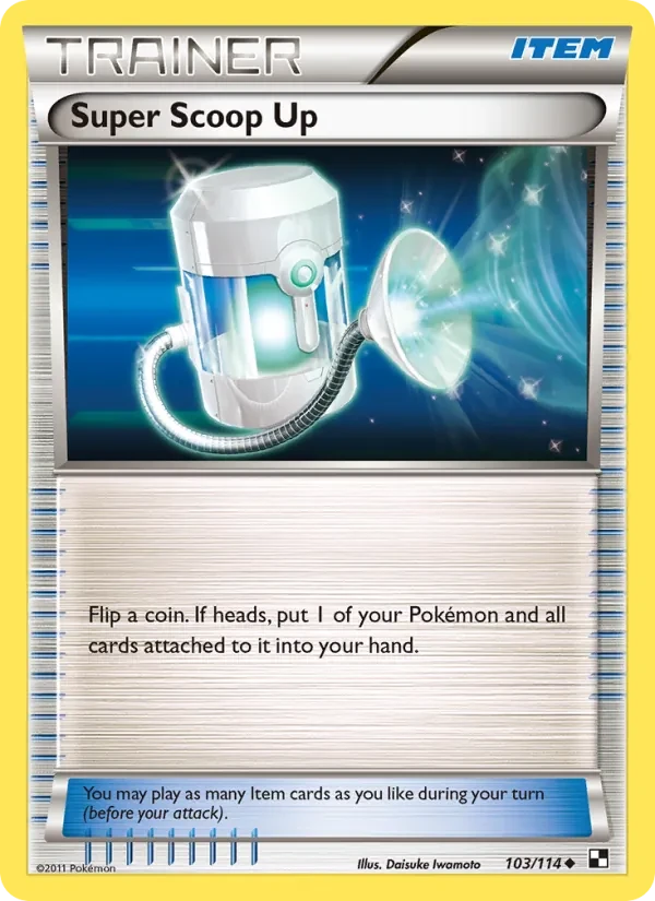 Super Scoop Up 103/114 Black & White Pokémon card