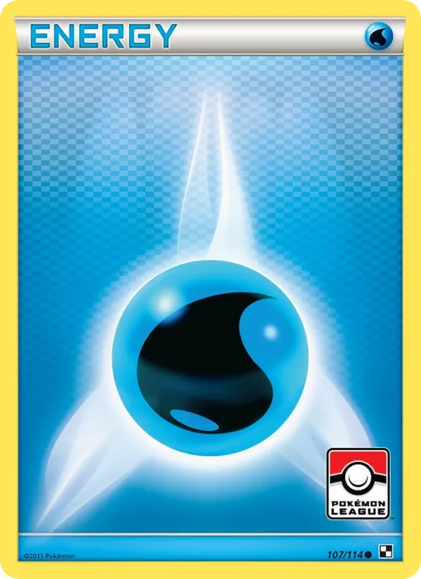 Water Energy 107/114 Black & White Pokémon Karte