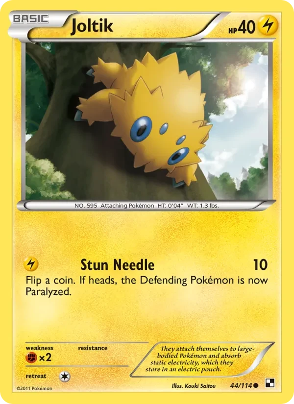 Joltik 44/114 Black & White Pokémon card