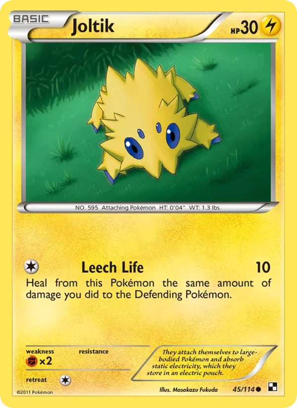 Joltik 45/114 Black & White Pokémon card