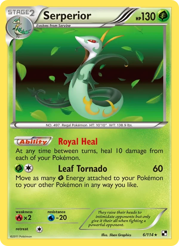 Serperior 6/114 Black & White Pokémon Karte