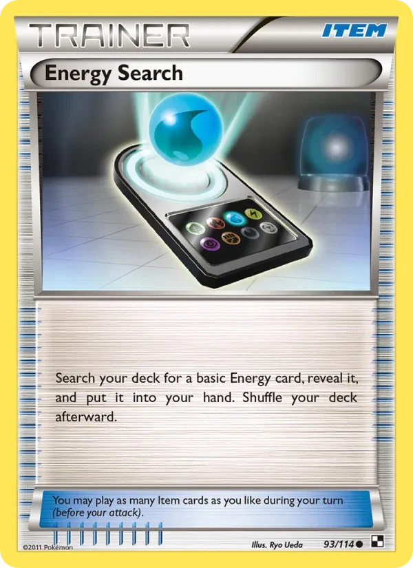 Energy Search 93/114 Black & White Pokémon card