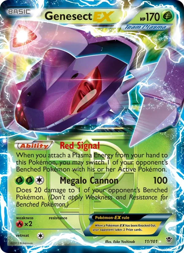 Genesect-EX 11/101 Plasma Blast Pokémon Karte