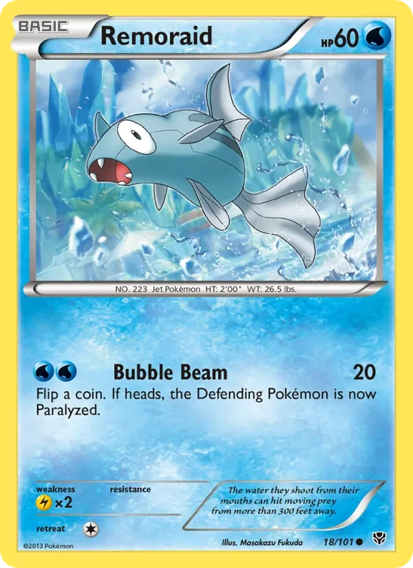 Remoraid 18/101 Plasma Blast Pokémon card