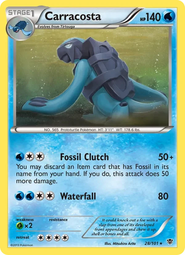 Carracosta 28/101 Plasma Blast Pokémon card