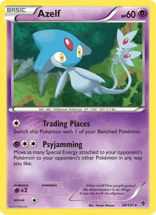 Azelf 38/101 Plasma Blast Pokémon Karte