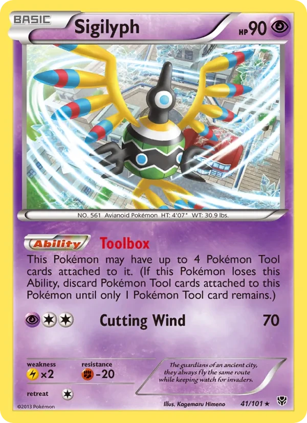 Sigilyph 41/101 Plasma Blast Pokémon Karte