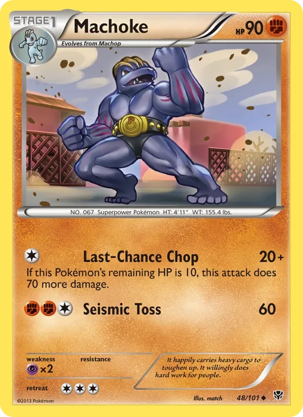 Carta Pokémon Machoke 48/101 Plasma Blast