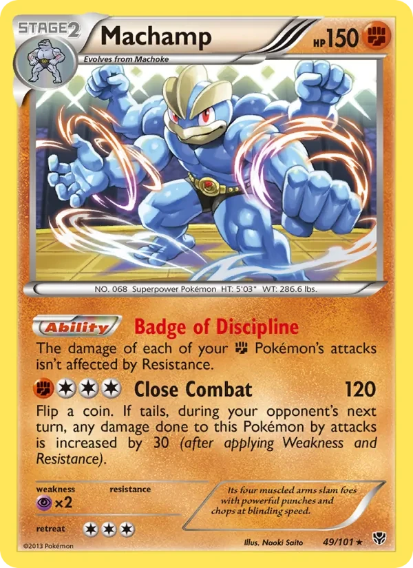 Machamp 49/101 Plasma Blast Pokémon card