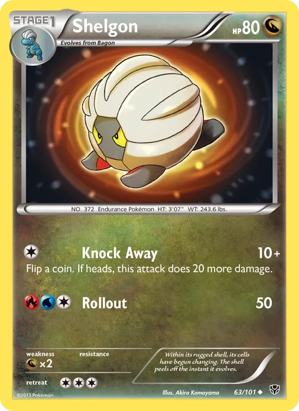 Shelgon 63/101 Plasma Blast Pokémon card