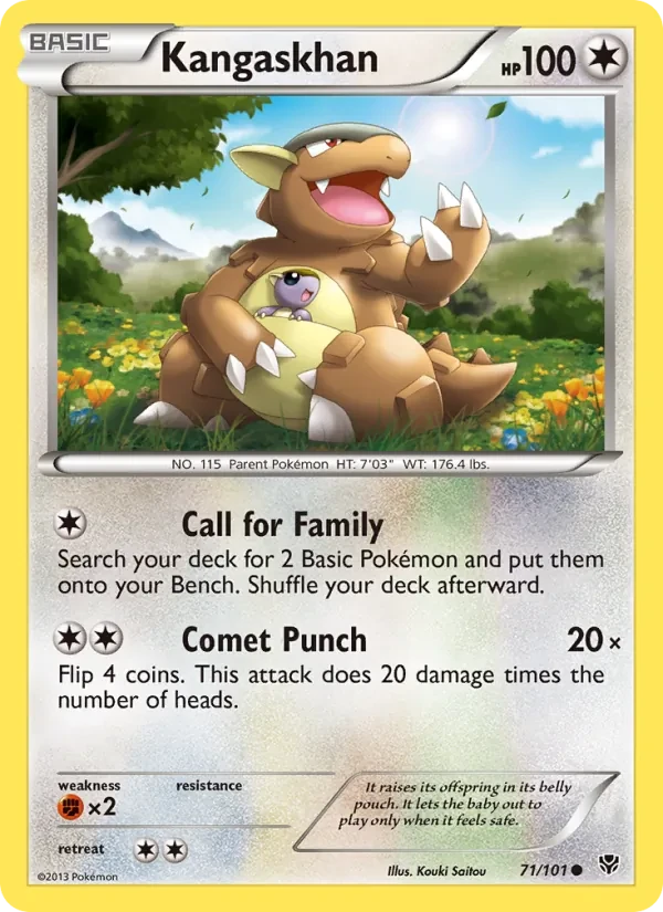 Kangaskhan 71/101 Plasma Blast Pokémon Karte
