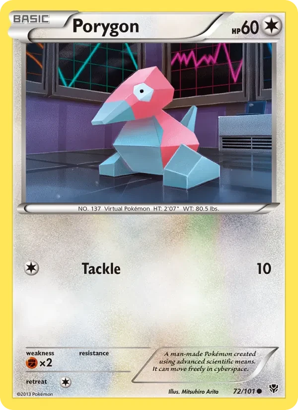 Carta Pokémon Porygon 72/101 Plasma Blast