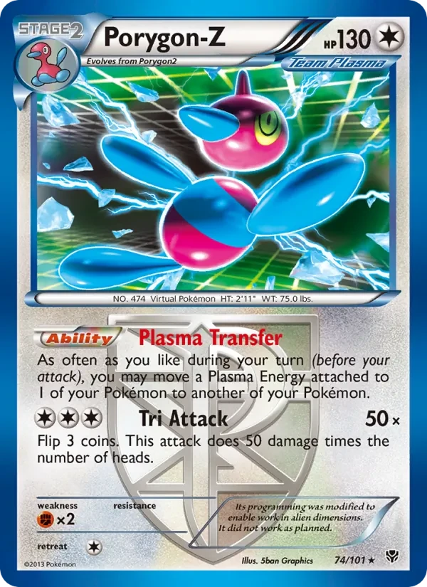 Porygon-Z 74/101 Plasma Blast Pokémon card