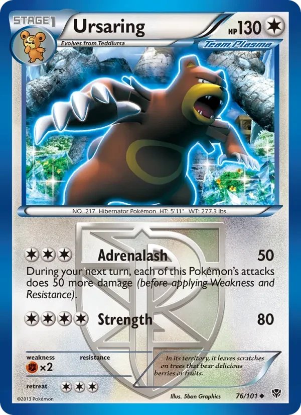 Carta Pokémon Ursaring 76/101 Plasma Blast