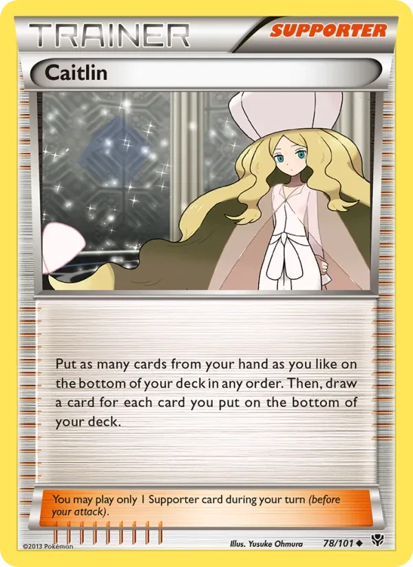 Caitlin 78/101 Plasma Blast Pokémon card