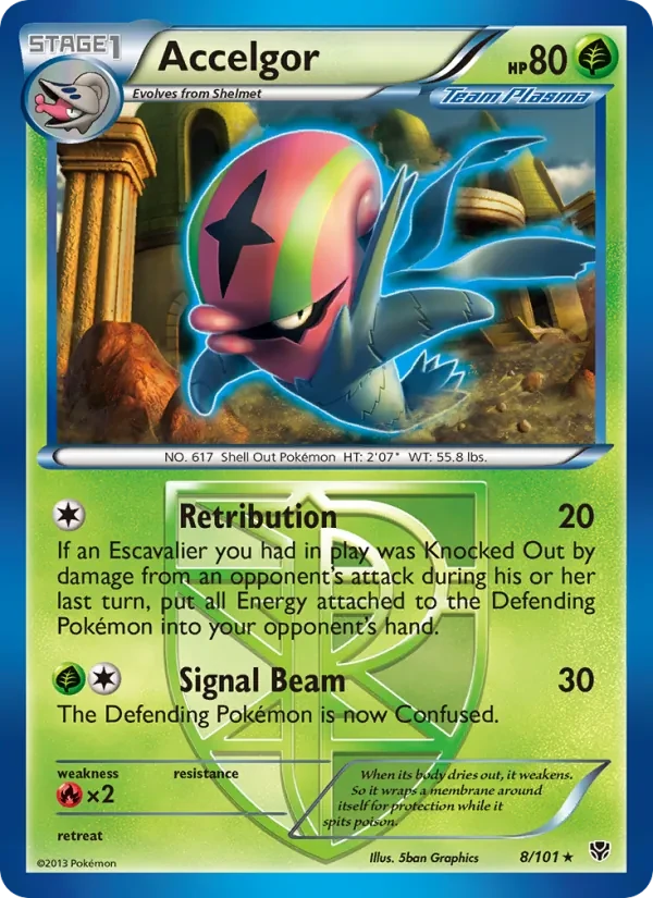 Accelgor 8/101 Plasma Blast Pokémon card