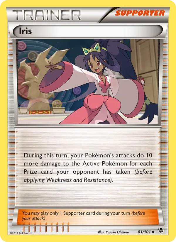 Iris 81/101 Plasma Blast Pokémon card