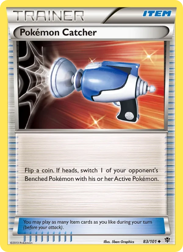 Pokémon Catcher 83/101 Plasma Blast Pokémon card