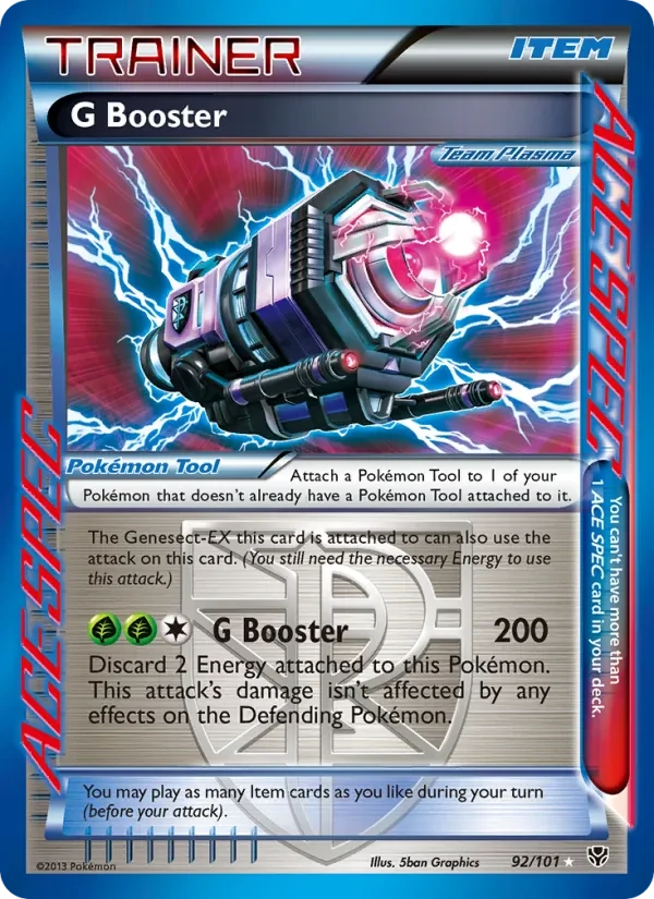 G Booster 92/101 Plasma Blast Pokémon card