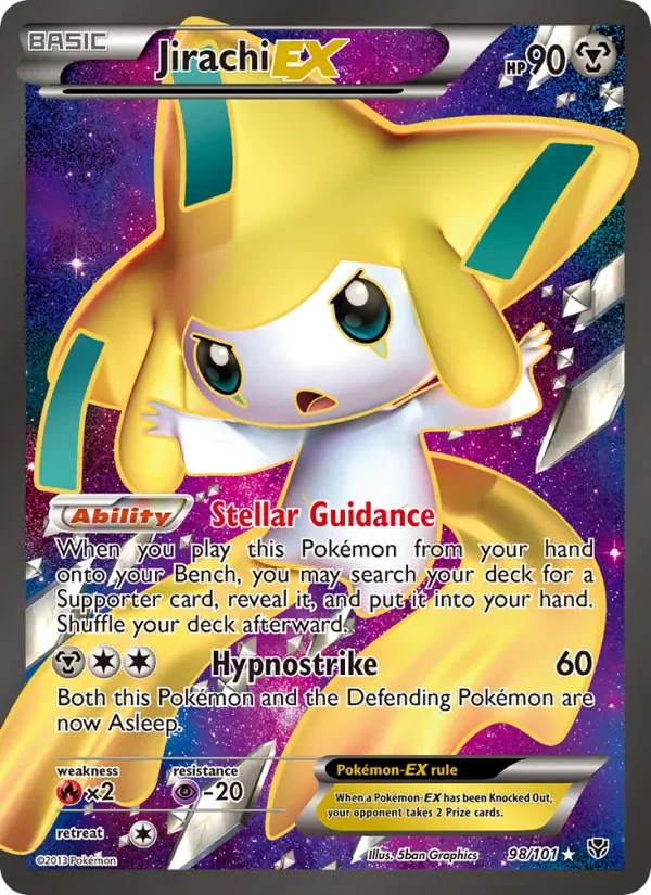 Jirachi-EX 98/101 Plasma Blast Pokémon Karte