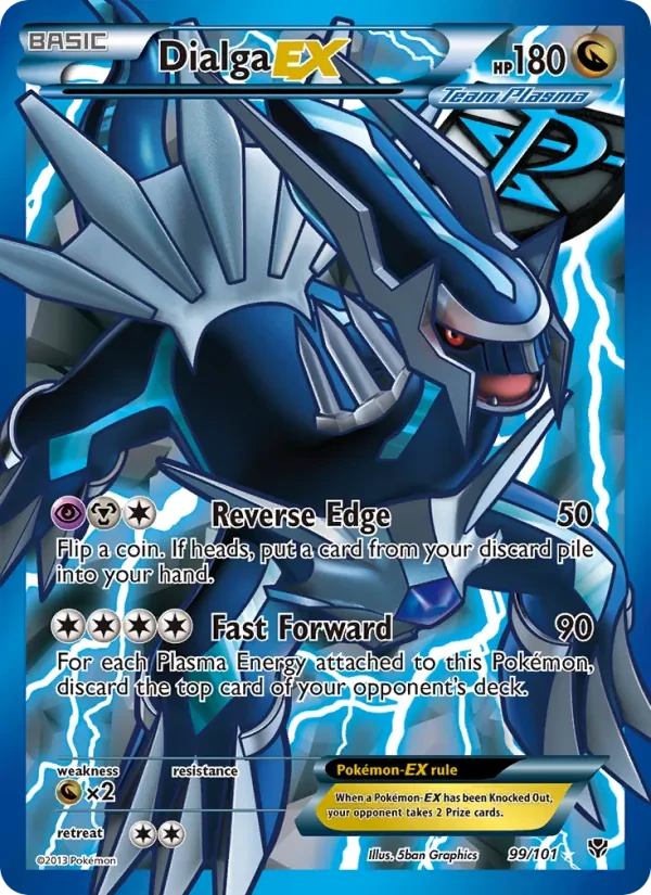 Dialga-EX 99/101 Plasma Blast Pokémon card