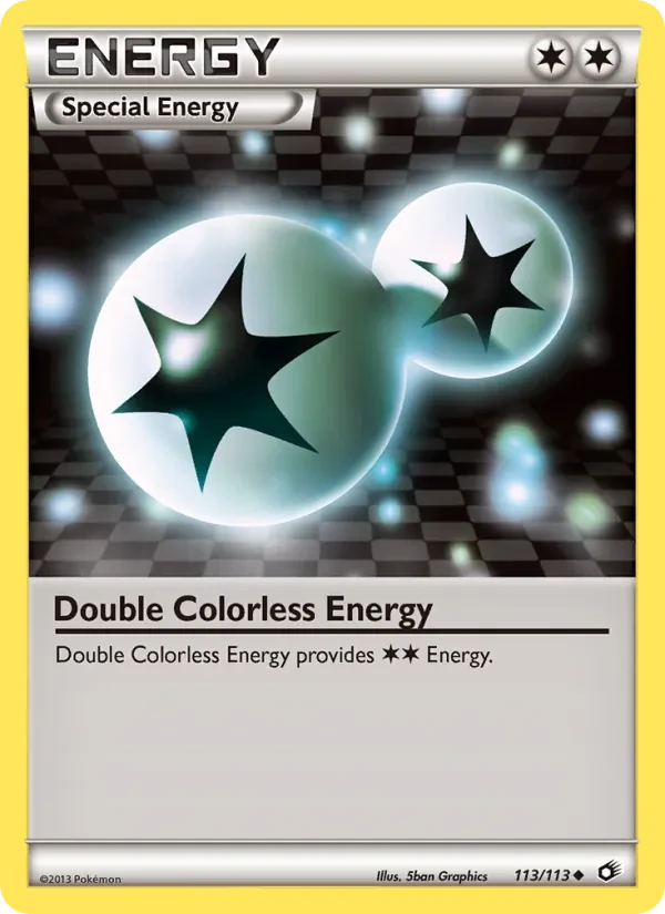 Double Colorless Energy 113/113 Legendary Treasures Pokémon Karte