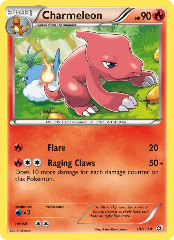 Charmeleon 18/113 Legendary Treasures Pokémon card