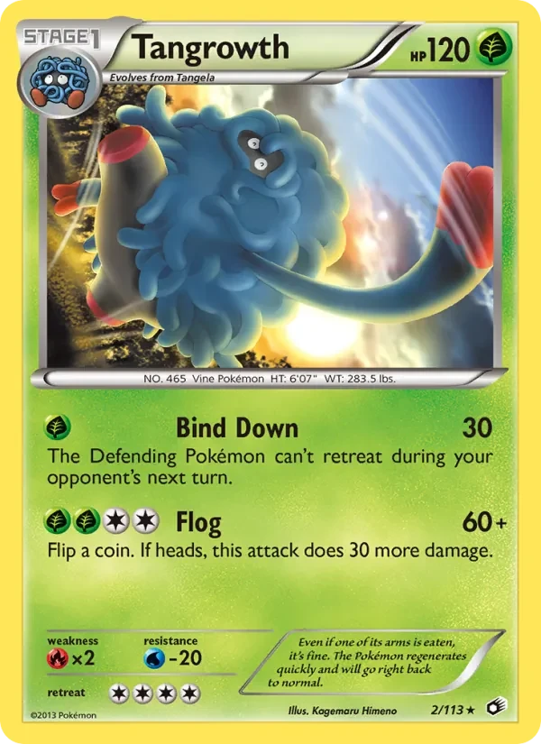 Tangrowth 2/113 Legendary Treasures Pokémon card