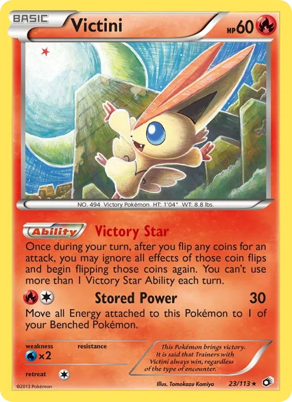 Victini 23/113 Legendary Treasures Pokémon Karte