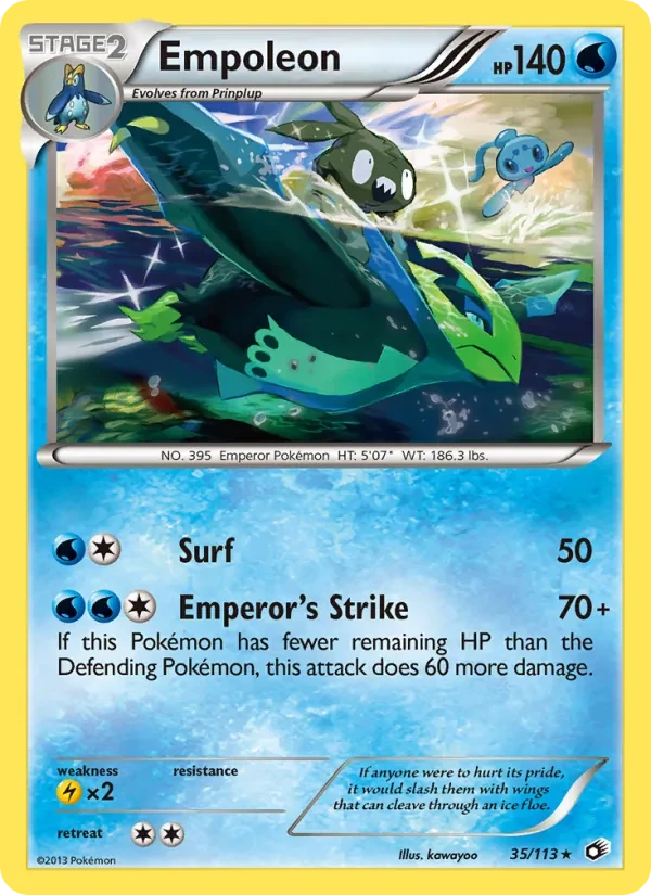 Empoleon 35/113 Legendary Treasures Pokémon Karte