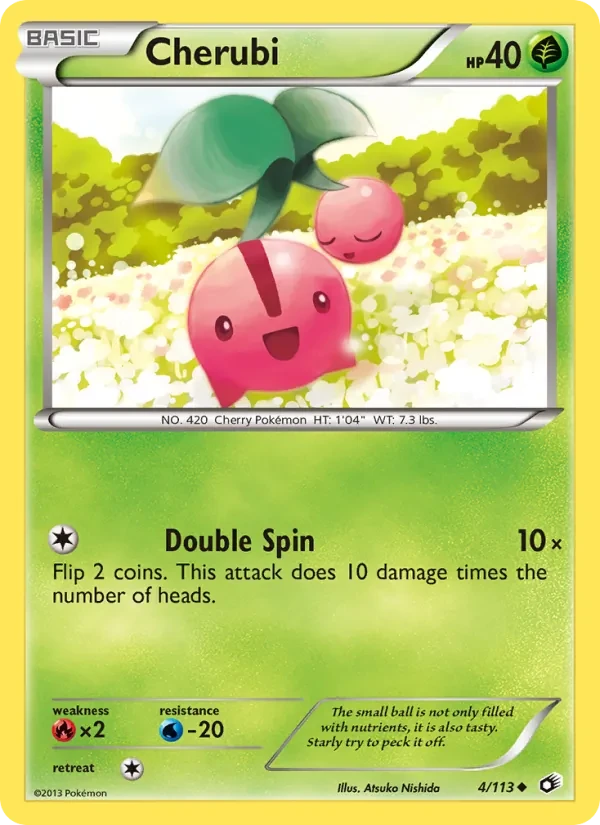 Cherubi 4/113 Legendary Treasures Pokémon card
