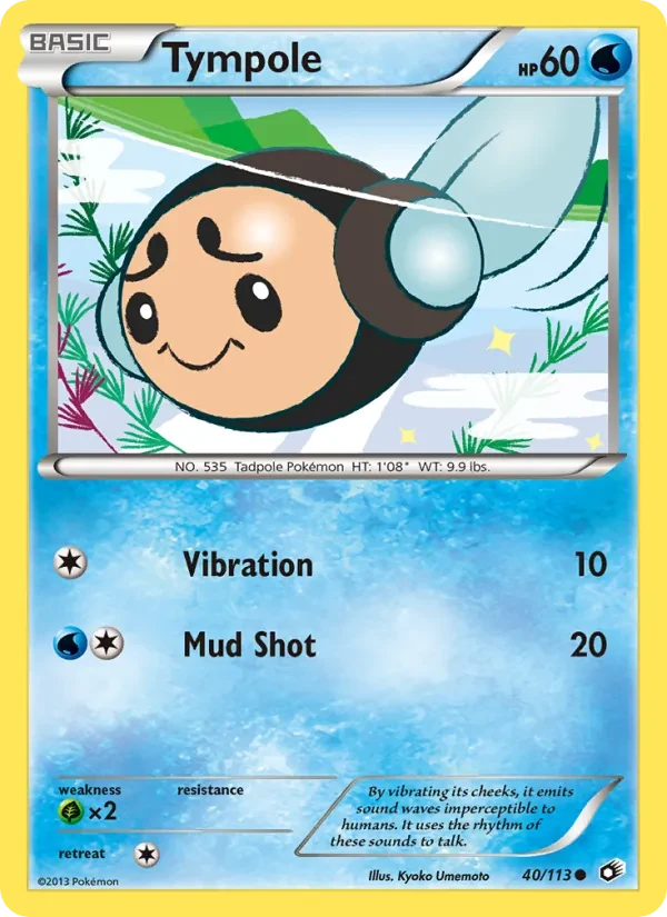 Tympole 40/113 Legendary Treasures Pokémon card