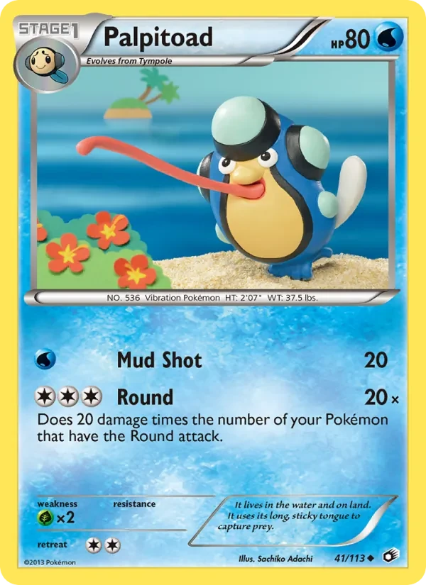 Palpitoad 41/113 Legendary Treasures Pokémon card
