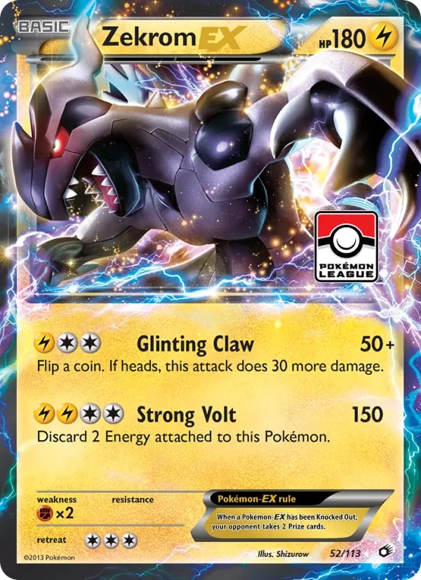 Zekrom-EX 52/113 Legendary Treasures Pokémon Karte