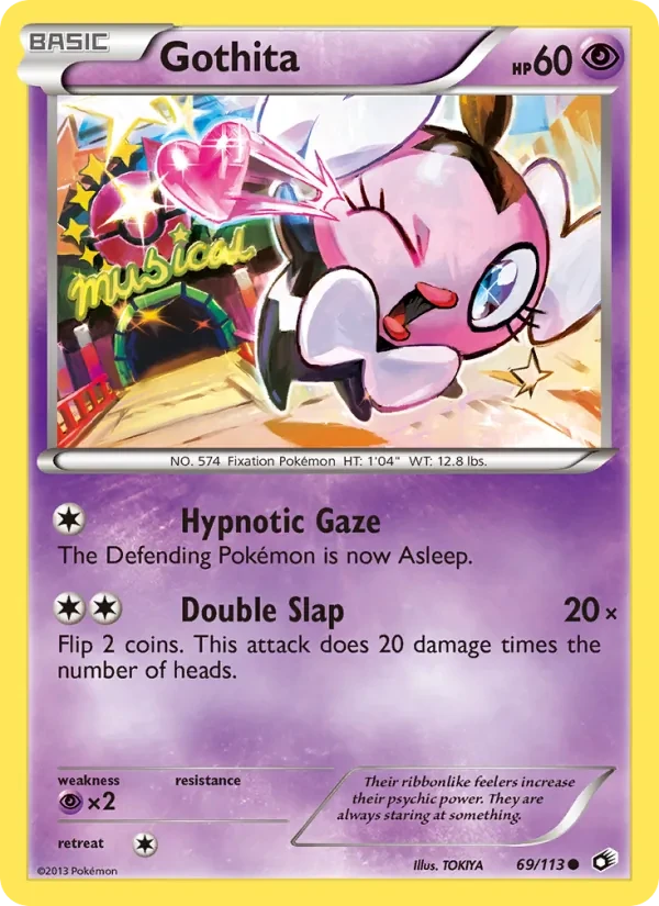 Gothita 69/113 Legendary Treasures Pokémon card