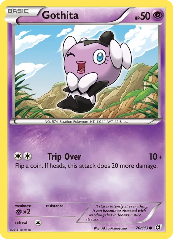 Gothita 70/113 Legendary Treasures Pokémon Karte