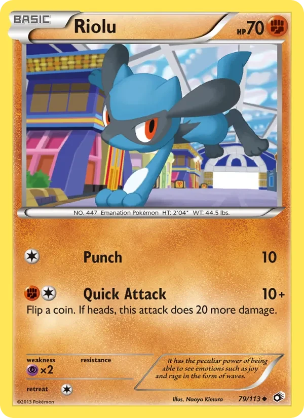 Riolu 79/113 Legendary Treasures Pokémon card