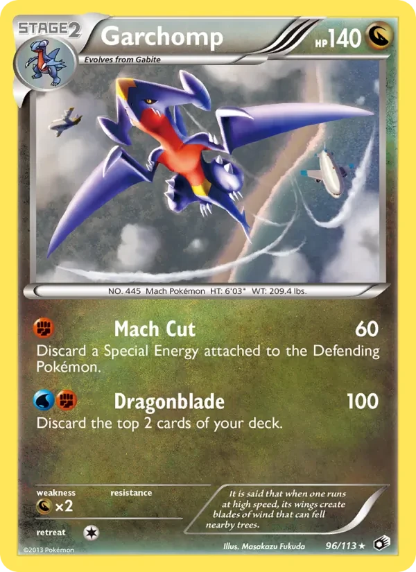 Garchomp 96/113 Legendary Treasures Pokémon card