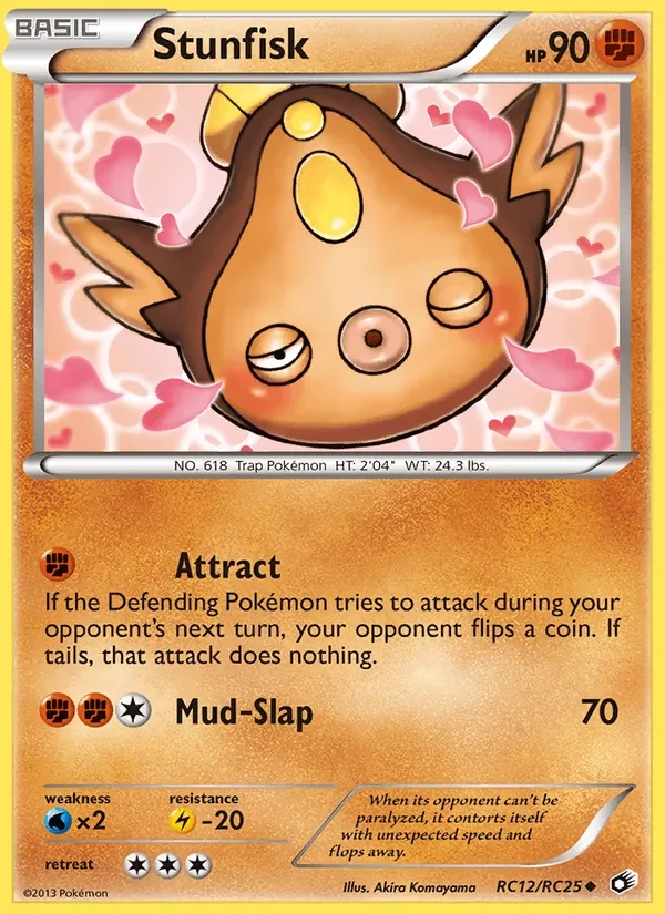 Stunfisk RC12 Legendary Treasures Pokémon card