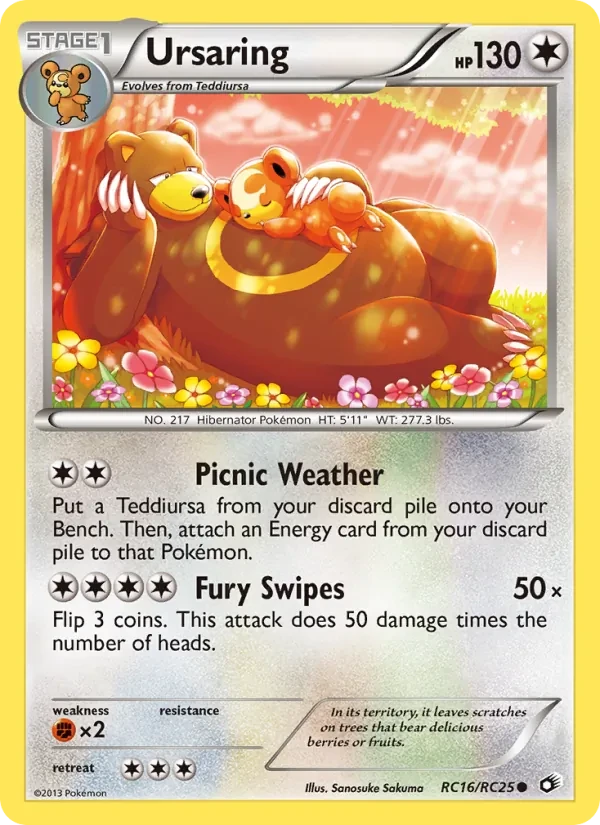 Ursaring RC16 Legendary Treasures Pokémon card